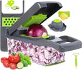 16-in-1 Multifunction Vegetable Chopper & Slicer with Handle