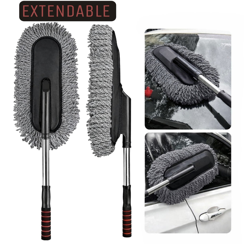 Telescopic Microfiber Car Duster with Long Handle