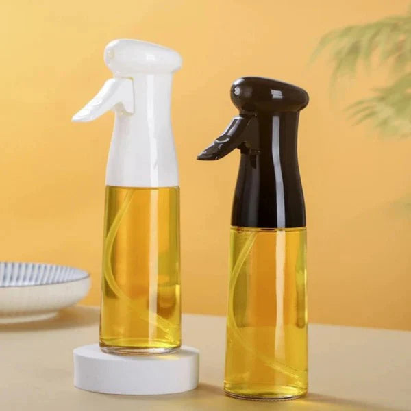 2 Press-Type Oil Spray Bottle with 3 Spices Jar