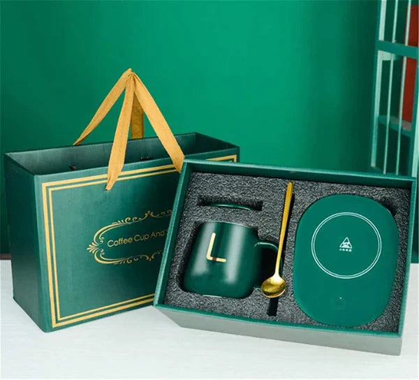 Lucky Portable Electric Coffee Mug Warmer Set