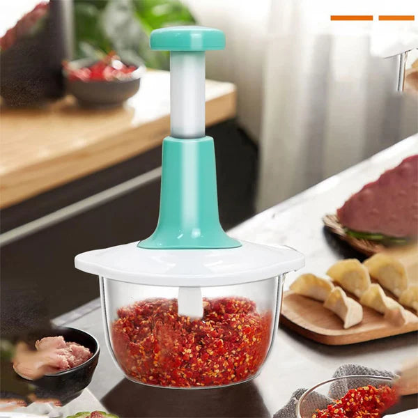 Multifunction Hand Press Vegetable Chopper (1.5L)