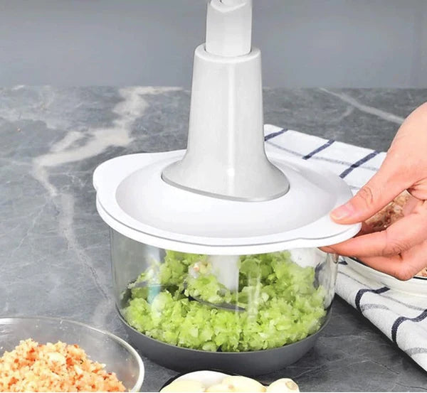 Multifunction Hand Press Vegetable Chopper (1.5L)