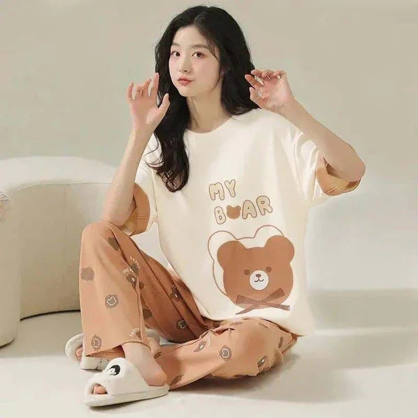 My Bear Printed Night Suit -