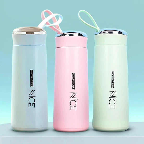 NICE Insulated Glass Water Bottle - 400ml