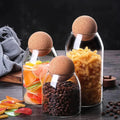 Wooden Lid Ball Jars – Vintage Glass Storage Jars with Wooden Tops