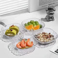 8pcs Square Snack Plates With Glacier Pattern