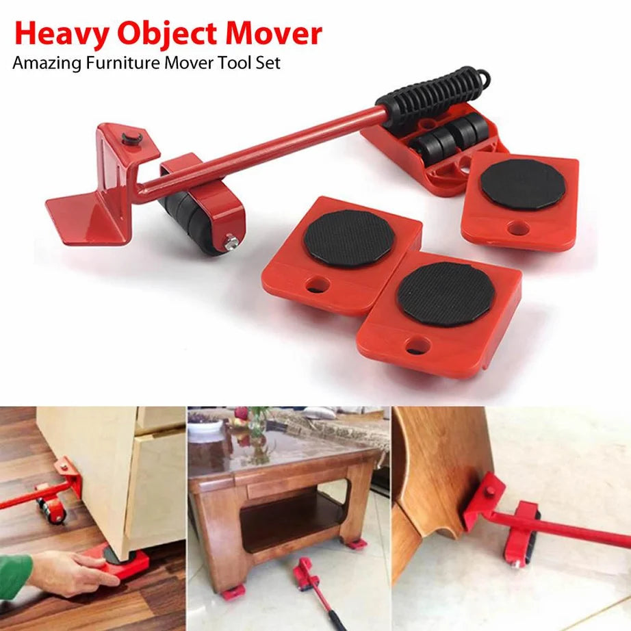 5-Piece Heavy Furniture Lifter And Mover Tool Set