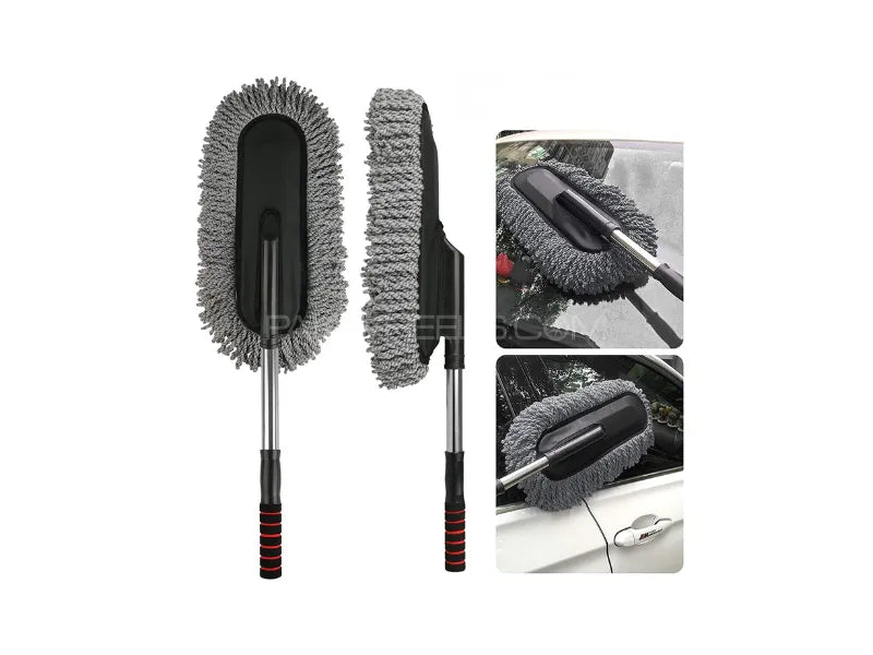 Telescopic Microfiber Car Duster with Long Handle